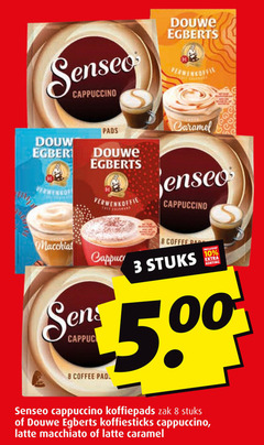  douwe egberts senseo oploskoffie koffiepads 3 8 10 cappuccino pads douw verwenkoffie caramel coffee stuks pad zak koffiesticks latte macchiato 