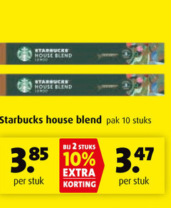  starbucks koffiecups 2 10 house blend pak stuks stuk 