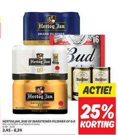  bud hertog jan warsteiner blikjes bier 1 5 6 25 33 meesterbrouwer grand pilsener volmondig voc alcoholvrij 00 nieuwe receptuur trade america asia register beers seit premium deer beer natuurzuiver traditioneel water granen hopsoorten gerard 0.0 multipack stuks 4 8 32 3 24 