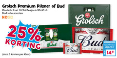  bud grolsch krat bier blikjes 3 24 25 30 100 premium pilsner 16 45 soorten nix18 kratten chase beer 