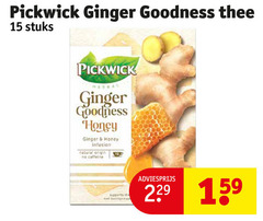  pickwick thee 15 150 ginger goodness stuks herbal honey infusion natural origin caffeine supports 