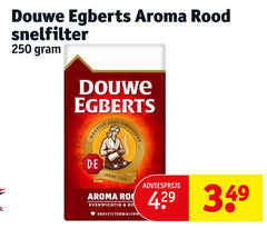  douwe egberts koffie 250 aroma rood snelfilter meester koffiebranders joure evenwichtig snelfiltermaling 