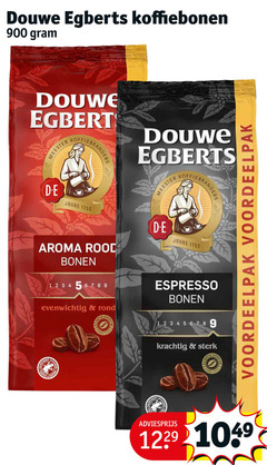  douwe egberts koffiebonen meester koffiebranders joure aroma rood bonen espresso evenwichtig rond 