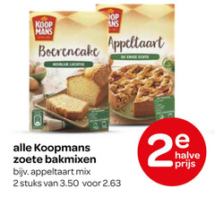  2 mans boerencake appeltaart enige koopmans zoete bakmixen mix stuks halve 