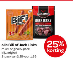  3 5 25 100 new bifi original jack links beef high protein 3x pack 