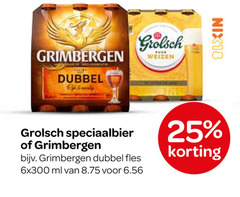  grimbergen grolsch speciaalbieren 25 dubbel weizen speciaalbier fles ml nix18 