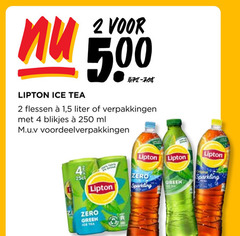  lipton ice tea 2 4 250 500 flessen 1 5 liter blikjes ml m.u.v zero sparkling green icetea 