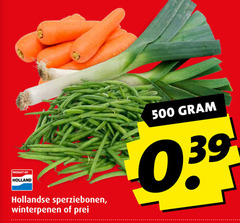  winterpeen prei sperziebonen 500 holland hollandse 