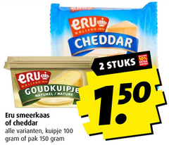  2 4 10 24 100 150 eru holland goudkuipje naturel nature smeerkaas cheddar kuipje pak stuks 