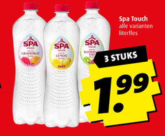  spa en fruit fruitdrank 3 touch grapefruit lemon kist stuks 