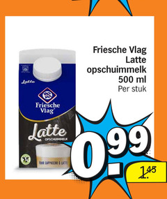  friesche vlag koffiemelk 500 latte opschuimmelk ml stuk cappuccino 