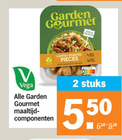  2 garden gourmet quick vega maaltijd componenten lightly roasted pieces wish nutri score stuks 