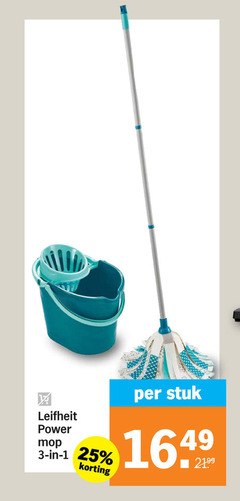  1 3 25 leifheit power mop stuk 