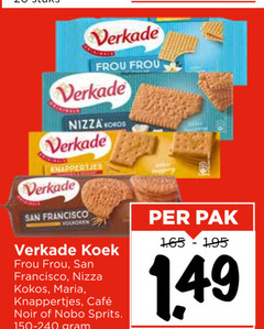  verkade frou nizza kokos knappertjes san francisco pak koek maria mcafee noir nobo sprits 