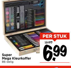  super mega kleurkoffer delig stuk 6 99 