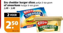  2 100 150 250 eru cheddar burger slices pakje smeerkaas kuipje kilo v.a. goudkuipje naturel nature 