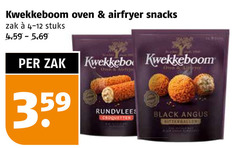  kwekkeboom oven airfryer snacks zak stuks rundvlees croquetten black angus 