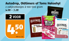  oldtimers autodrop snoep drop 2 toms heksehyl zakjes doosjes 100-300 kilo v.a. cadillacs salmiak 