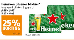  heineken blikjes bier 6 25 pilsener blikbier tray blikken 33 50 liter v.a. wiske to koude basic co mario kou le goudse fi pils m.u.v coolcans 