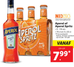  aperol aperitief 3 18 20 25 aperitivo klaar spritz sinaas serveren nix18 jaar alcohol legitimatie varieeren 7 99 11 69 