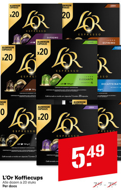  douwe egberts l or koffiecups 2 6 20 aluminium capsules espresso supremo lungo estremo r ge elegante intensity compatible with nespresso coffee machines compatibles avec les mcafee las vel em la dozen stuks doos presso 