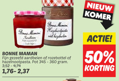  50 360 bonne maman aardbeien fijn mamani hazelnootpasta hazelnoten gezeefd rozebottel pot 3 4 1 