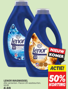  lenor wasmiddel 20 50 120 4x flacon wasbeurten 13 6 69 