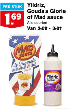  69 stuk glorie mad sauce soorten originele amerikaanse fritessaus ml open knoflook turks romig zoet volle knoflooksmaak wereldsauzen smock 