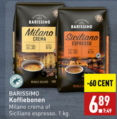  barissimo koffiebonen 1 6 1000 people nature coffee experts milano crema intensity 7 10 siciliano espresso 9 whole beans b cent 