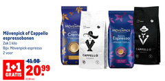  cappello movenpick koffiebonen 1 2 7 9 100 2099 espressobonen zak kilo espresso switzerland caffee hochland arabica barista kaffee aromatisch elegante robusto 