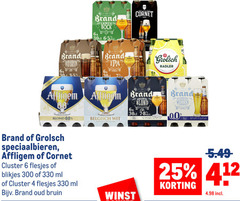  brand grolsch cornet affligem speciaalbieren 4 6 25 300 330 alcohol vrij bock oaked 6x oud bruin india citroen radler 0.0 blond zacht belgisch wit citrus rijk lc rand ond alcoholvrij weizen pack cluster blikjes ml winst 