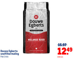  douwe egberts koffie 1 professional melange rood snelfiltermaling pak kilo 