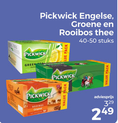  pickwick thee 100 engelse groene rooibos pack stuks green natura original caffeine 