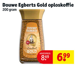  douwe egberts oploskoffie 200 gold excellent koffiecups smooth 