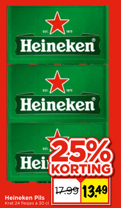  heineken krat bier 24 25 30 hei pils 