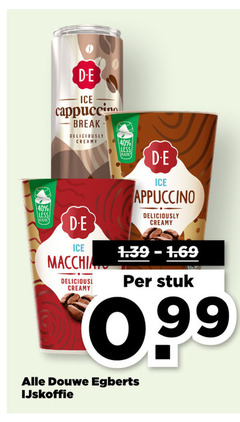  douwe egberts ijskoffie 40 ice cappuccino break creamy less plastic macchiato stuk 