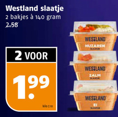  2 140 westland slaatje bakjes kilo huzaren zalm 