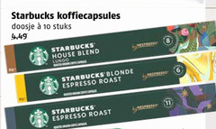  starbucks koffiecups 6 10 11 koffiecapsules doosje stuks house blend lungo blonde espresso roast nespresso 