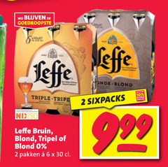  leffe speciaalbieren 2 6 10 30 triple nix18 bruin blond tripel pakken effe sixpacks 