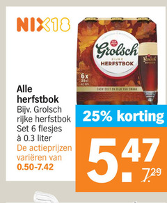  grolsch bokbier 6 18 25 6x rijke herfstbok zachtzoet rijk liter varieeren 