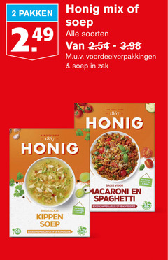  2 1867 pakken honig mix soep soorten zak tafel basis kippen boodschappenlijstje achterzijde kruiden specerijen macaroni spaghetti 06 pers 