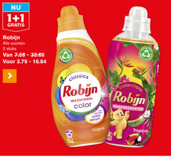  robijn wasmiddel wasverzachter 1 2 19 33 80 99 100 soorten stuks biologisch afbreekbare ingredienten fles plastic gerecycled classics color natuurlijk serum collection klein original tropical 