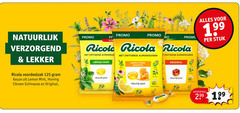  ricola snoep natuurlijk verzorgend lemon mint honing citroen echinacea original zwitserse alpenkruiden 1 99 stuk 