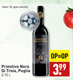  rode wijn 18 alcohol hamersma primitivo nero puglia l 70mm 