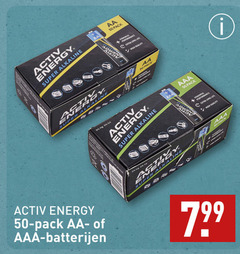  batterijen 50 activ energy super alkaline aa pack cd aaa life high quality 