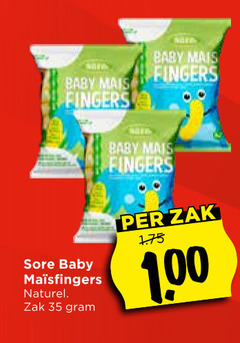  35 baby mais fingers naturel zak 1 00 