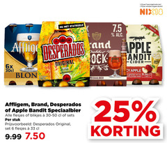  affligem desperados brand apple bandit appelcider speciaalbieren 2 6 18 25 33 jaar legitimatie alcohol nix18 6x wylre and original beer flavoured with dubbel fruitig bock fruitige 4 5 speciaalbier blikjes stuk 