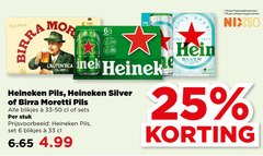  heineken birra moretti silver blikjes bier 6 18 25 33 luigi honneur pack teelt 330ml pils stuk since refreshing taste jaar legitimatie alcohol 