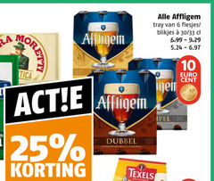  affligem speciaalbieren 6 10 25 tray blikjes 30 33 cent dubbel texels 