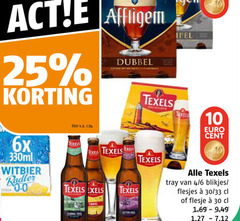  texels speciaalbieren 10 25 30 affligem dubbel liter v.a. 6x 330ml witbier radler 0.0 tripel cent tray 4 6 blikjes 33 flesje 